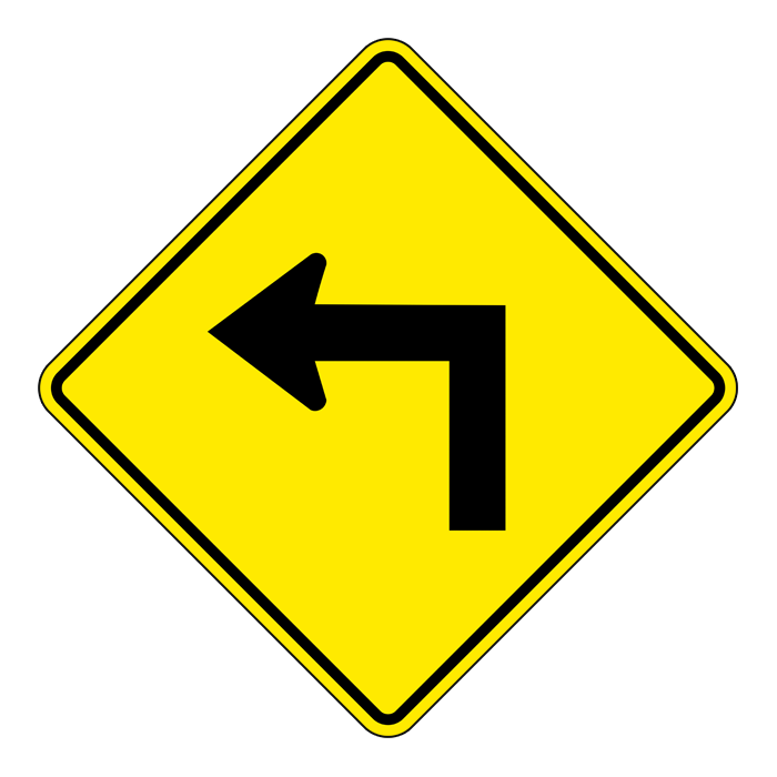 WA1L, OVERSIZED Left Turn, 75x75cm