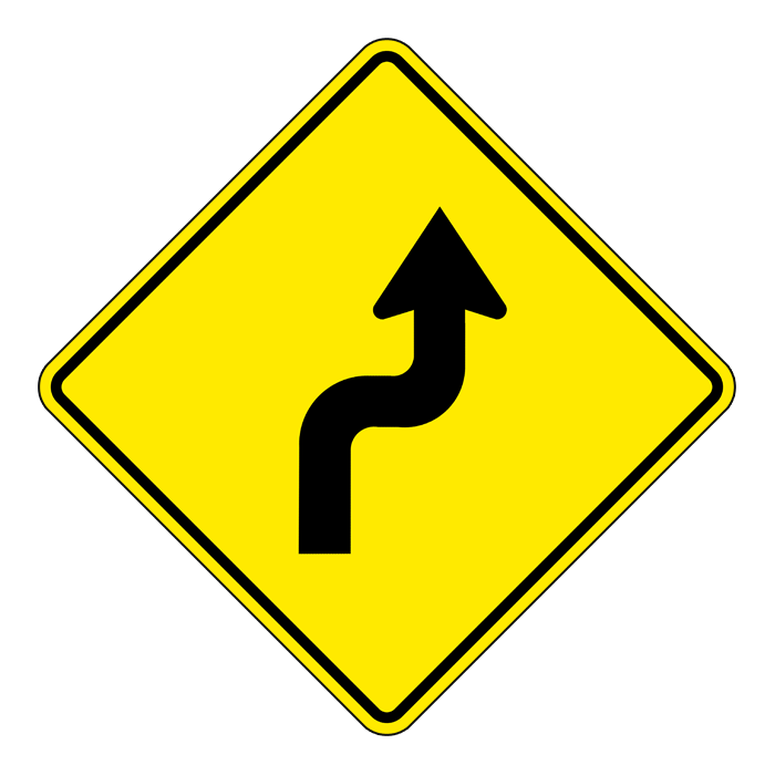 WA4R, OVERSIZED Right Sharp Reverse Curve, 75x75cm