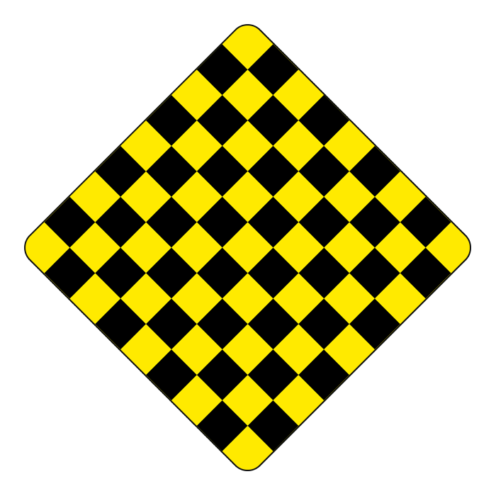 WA8, OVERSIZED Checkerboard, 90x90cm