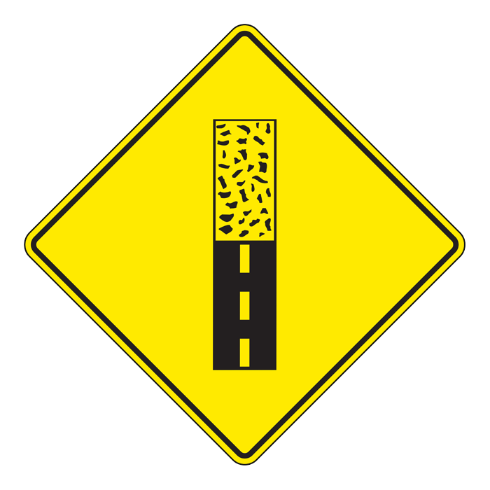 WA25, Pavement Ends, 75x75cm