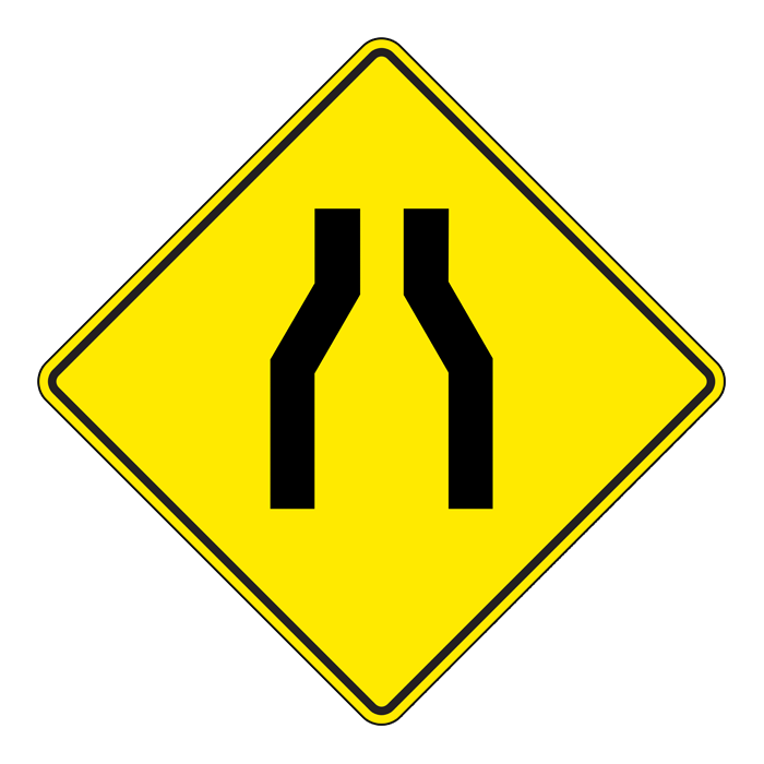 WA28, Road Narrows, 75x75cm