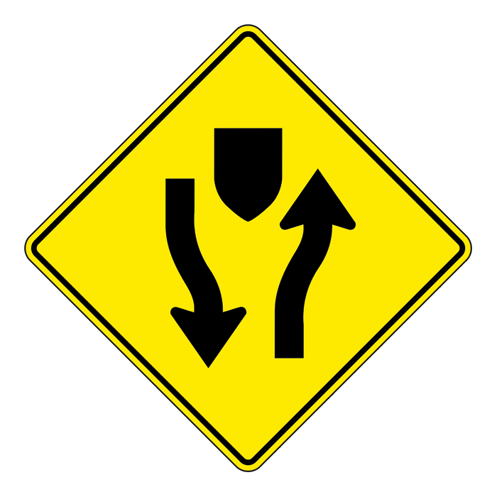 WA34, Divided Road Begins, 75x75cm