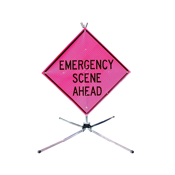 Fold &amp; Roll Sign System Emergency