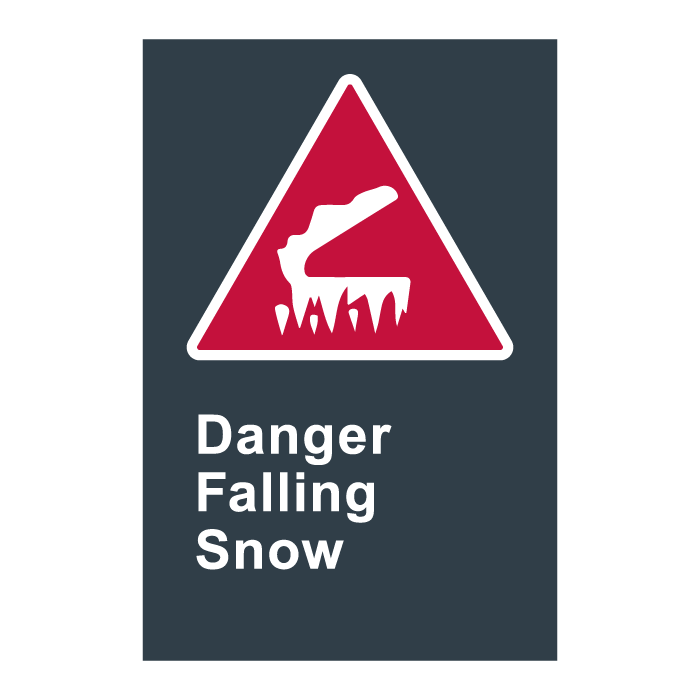 D25 CSA Danger Falling Snow