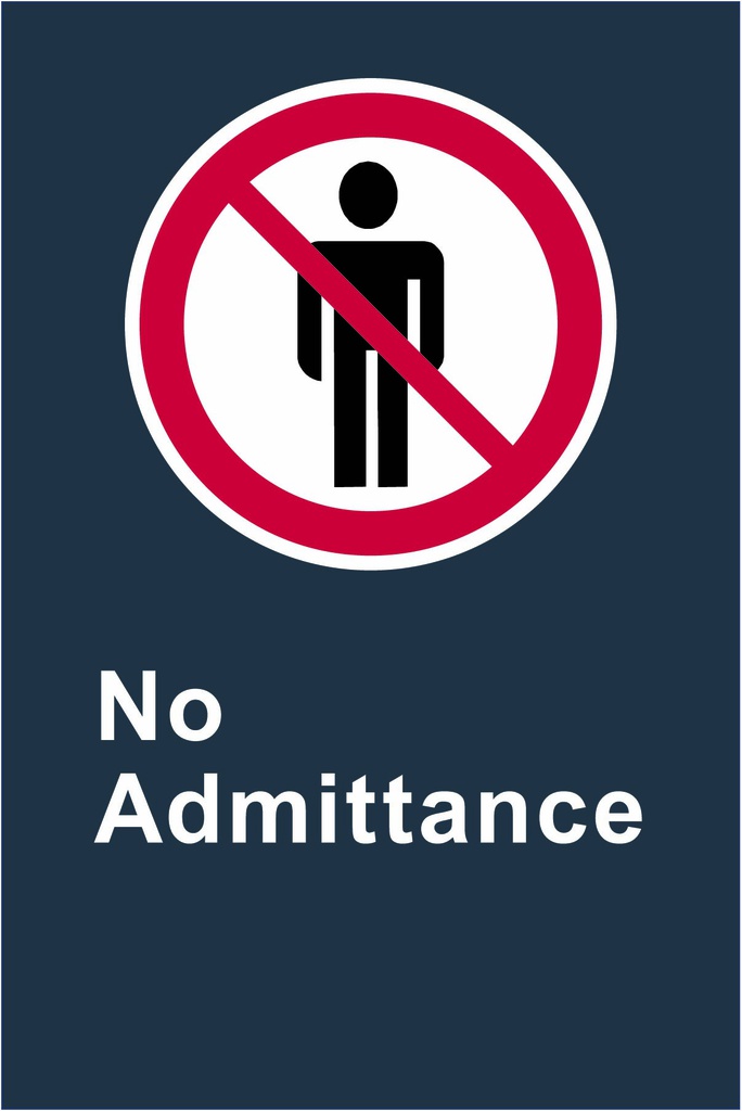 P10 CSA No Admittance