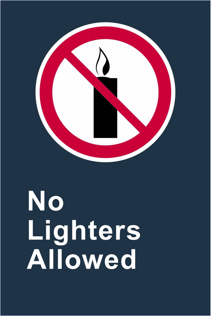 P14 CSA No Lighters Allowed