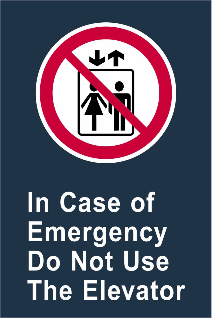 P18 CSA In Case of Emergency Do Not Use the Elevator