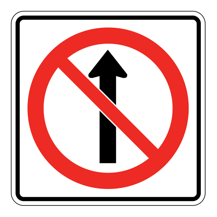 RB10, No Straight Through, 60x60cm