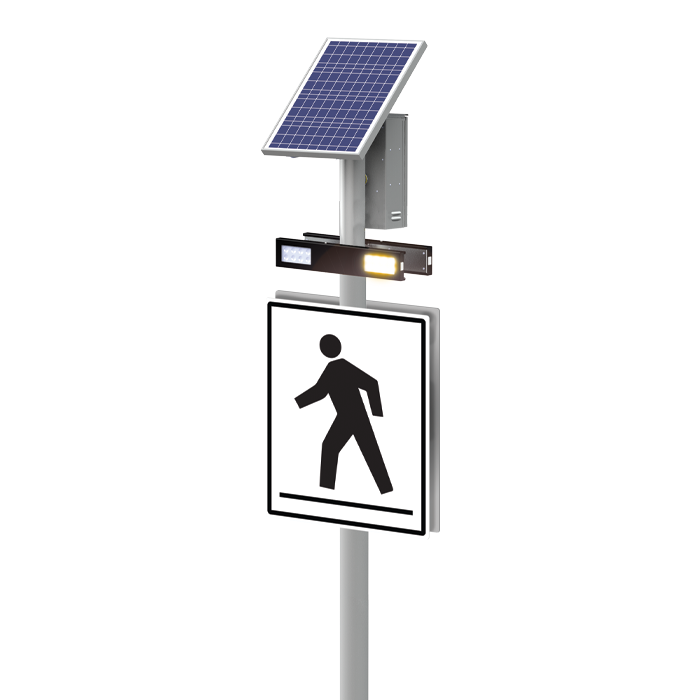 SC315-G, RRFB Dual Light Bars (Black), AC Cabinet, Polara INX Audible Push Button