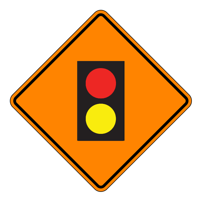 TC23A, Remote Control Device Ahead, 60x60cm, High Intensity Grade