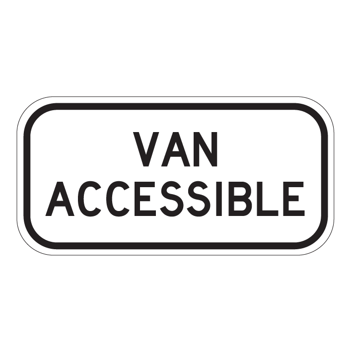 RB93T, Van Accessible Tab, 30x15cm
