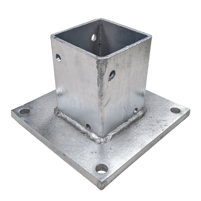 Square Post Wood 4"x4" Bolt Down Anchor Base