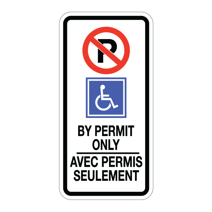 RB93B, Accessible Parking Bilingual, 30x60cm