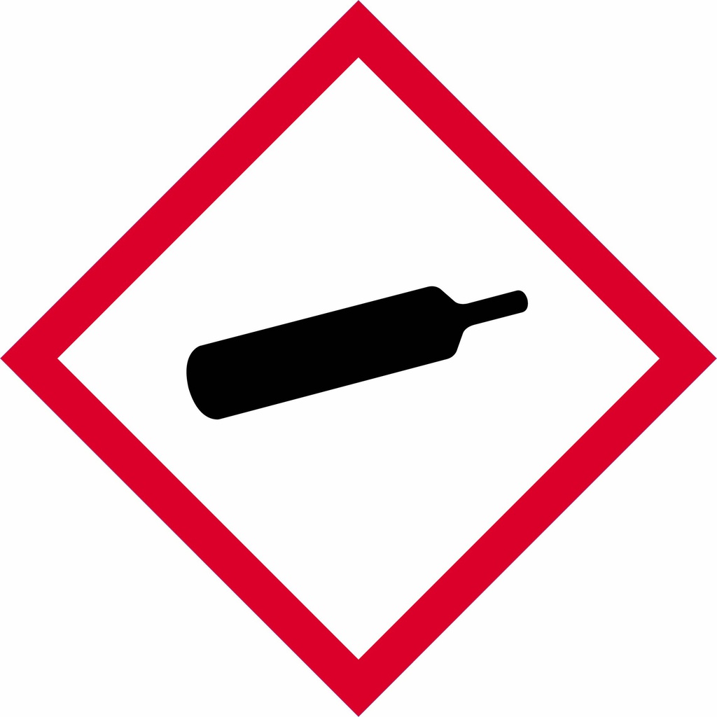 GHS Gas Placard Reflective 10 3/4&quot; x 10 3/4&quot;