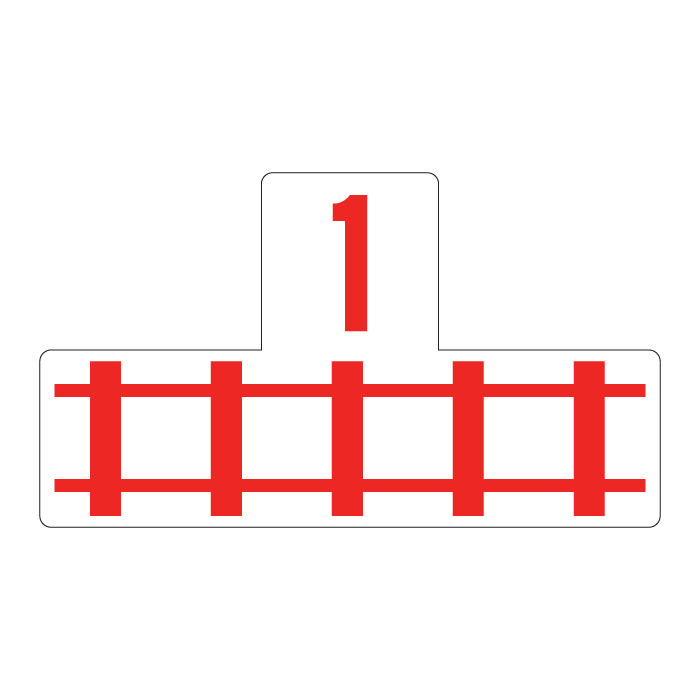 RA6S, Railroad Crossing Tab, 70x40cm