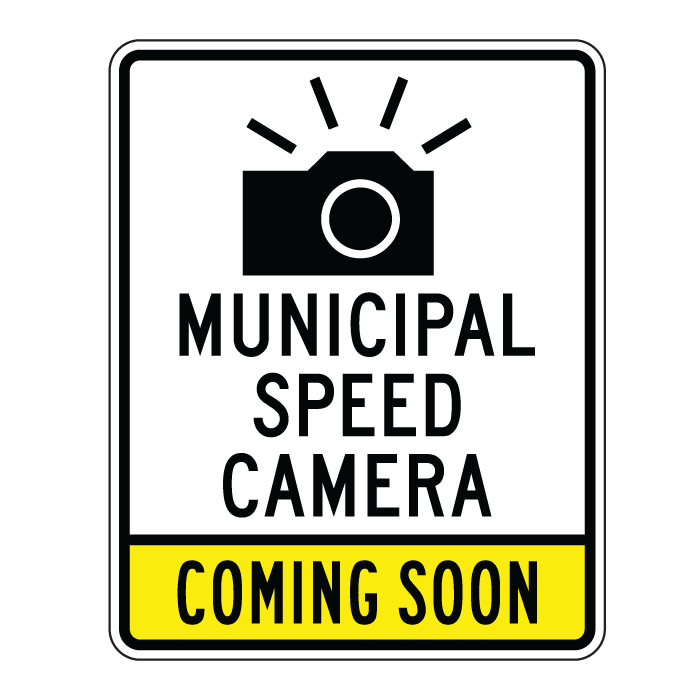 ASE398-19A, Municipal Speed Camera Coming Soon 60x75cm