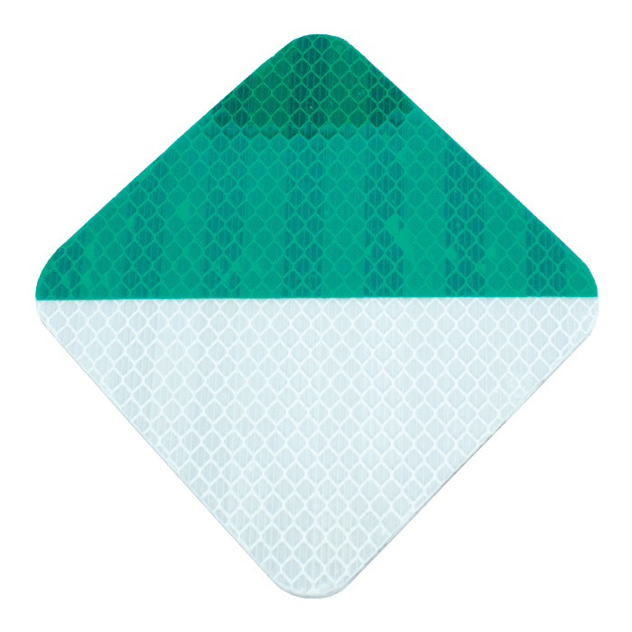 Delineator 6" Green/White