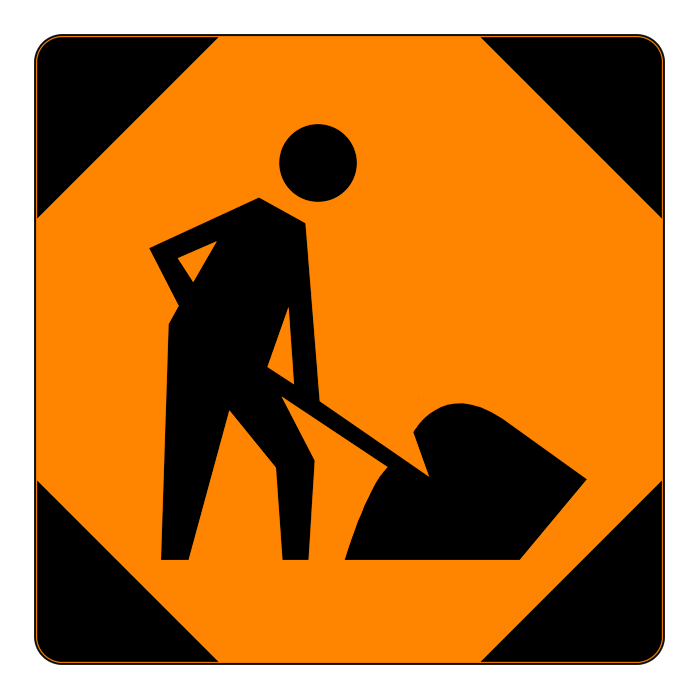 TC2A, Men At Work, A-Frame Insert, 90x90