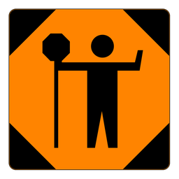 [4500] TC21, Flag Man, A-Frame Insert, 90x90