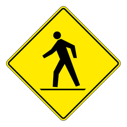 WC7, Pedestrians Ahead, 75x75cm
