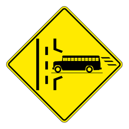 WC10R, Right School Bus Entrance, 75x75cm