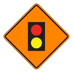 TC23A, Remote Control Device Ahead, 60x60cm, High Intensity Grade