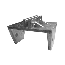 [4648] Post Bracket Square 4" Open