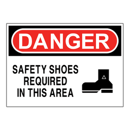 DS13 OSHA Danger Safety Shoes
