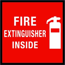 [30196] Fire Extinguisher Inside, 4&quot;x4&quot; Decal (12/Pack)