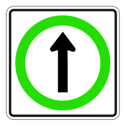 RB15A, Straight Ahead Permitted, 60x60cm