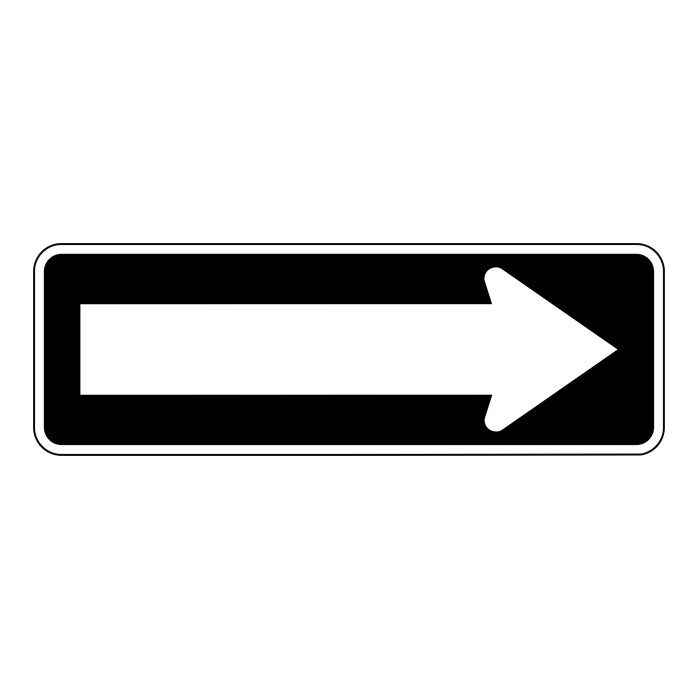 RB21, One Way, 90x30cm | Cedar Signs Inc.