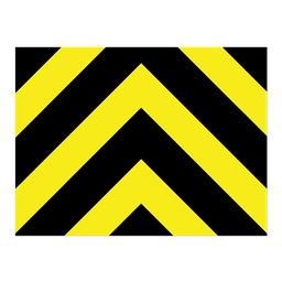 [0037767] Delineator Panel, Black/Yellow, 48"x36"