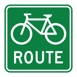 M511, Bicycle Route, 45x45cm