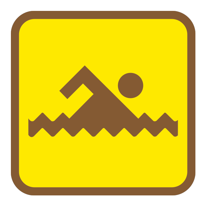 RS7, Swimming, 30x30cm, Engineer Grade | Cedar Signs Inc.