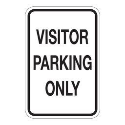 CCS19 Visitor Parking Only, 30x45cm