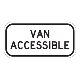 RB93T, Van Accessible Tab, 30x15cm