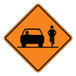 TC101, Share the Road, 60x60cm, High Intensity Grade