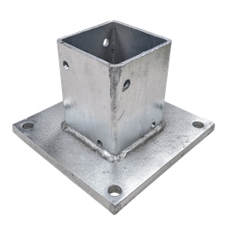 [40025] Square Post Wood 4"x4" Bolt Down Anchor Base