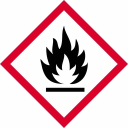 GHS Flame Placard Reflective 10 3/4&quot; x 10 3/4&quot;