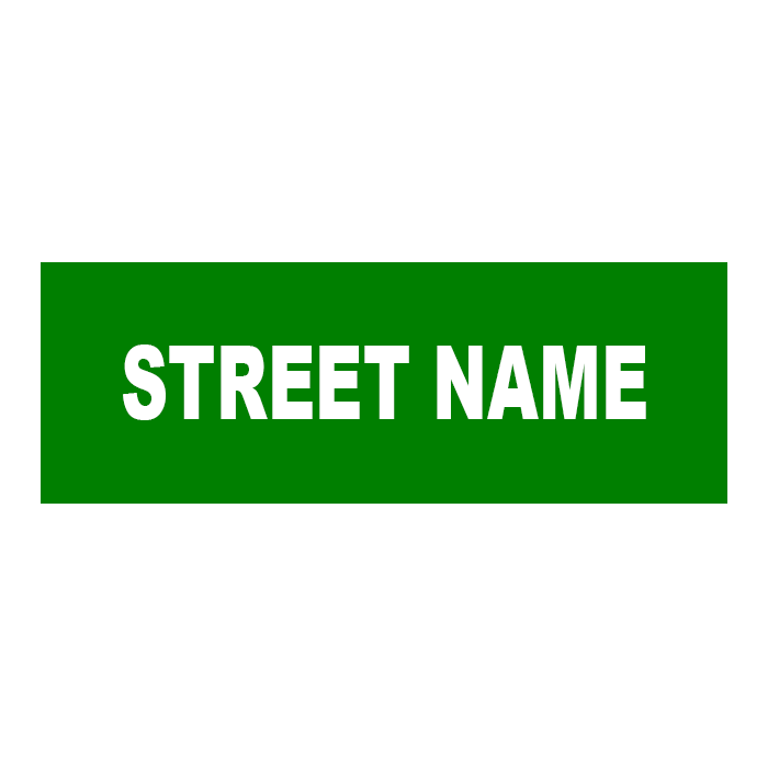 Street Name Sign Double Sided 8